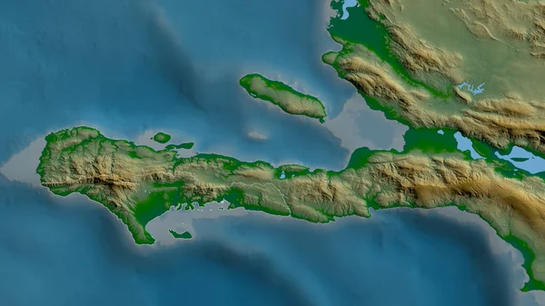 Sud Departamento Haiti Dados Sombreamento Coloridos Com Lagos Rios Forma — Fotografia de Stock