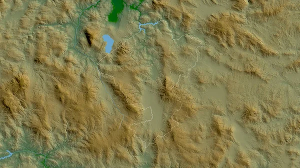 Comayagua Departement Von Honduras Farbige Shader Daten Mit Seen Und — Stockfoto