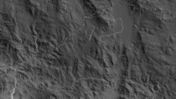 Paz Departamento Honduras Mapa Escala Grises Con Lagos Ríos Forma —  Fotos de Stock