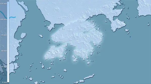 Précipitation Des Quartiers Les Secs Zone Hong Kong Dans Projection — Photo