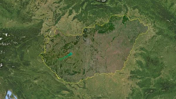 Угорщина Виділила Супутникове Зображення Високої Роздільної Здатності — стокове фото