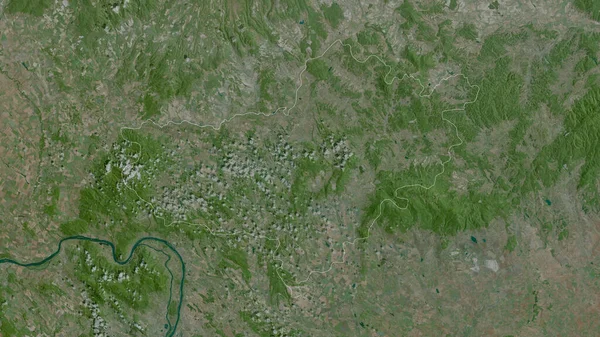 Nogrado Condado Hungría Imágenes Satélite Forma Delineada Contra Área País —  Fotos de Stock