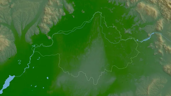 Szabolcs Szatmar Bereg County Hungary Цветные Шейдерные Данные Озерами Реками — стоковое фото