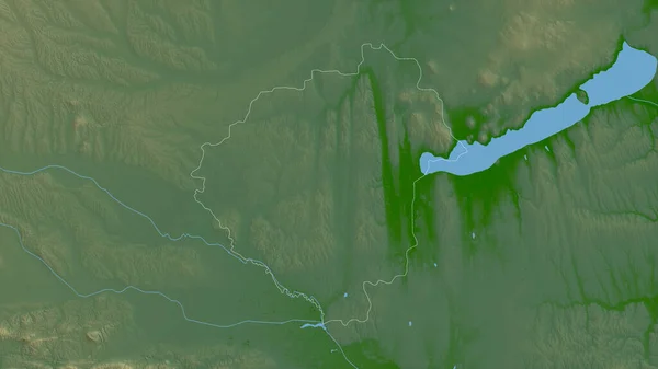 Zala Grevskapet Ungern Färgade Skuggdata Med Sjöar Och Floder Form — Stockfoto