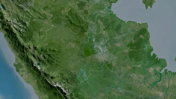 Jambi Provincia Indonezia Imagini Prin Satelit Forma Conturată Împotriva Zonei — Fotografie, imagine de stoc