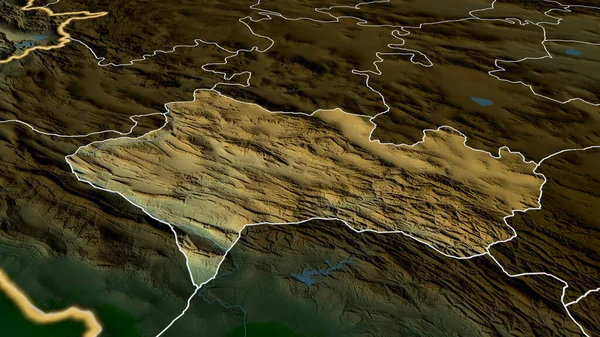 Lorestan Prowincja Iranu Powiększyła Się Podkreśliła Główne Cechy Krajobrazu Fizycznego — Zdjęcie stockowe