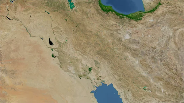 Iraque Perspectiva Close País Sem Esboço Imagens Satélite — Fotografia de Stock
