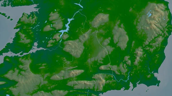 Tipperary Grafschaft Irland Farbige Shader Daten Mit Seen Und Flüssen — Stockfoto