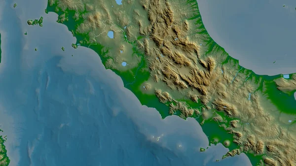 Lazio Regiunea Italiei Date Colorate Ale Umărului Lacuri Râuri Forma — Fotografie, imagine de stoc