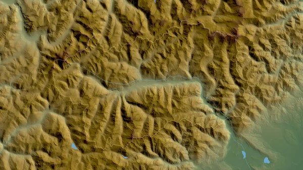 Valle Daosta 이탈리아의 지역이다 셰이더 데이터에 호수와 포함되어 있습니다 셰이프는 — 스톡 사진