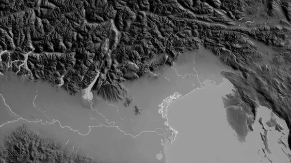 Венето Регіон Італії Граймасштабна Карта Озерами Річками Фортеця Виступила Проти — стокове фото