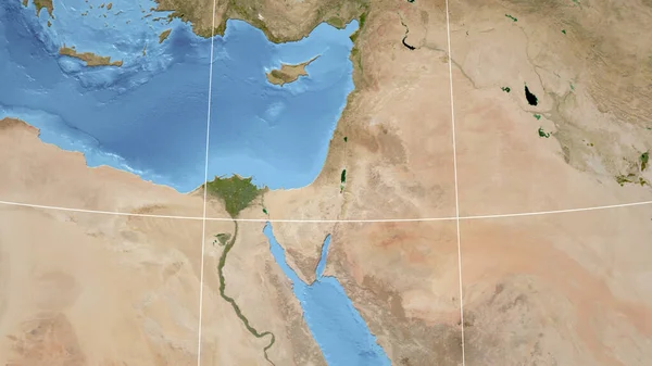 Jordanien Grannskap Avlägset Perspektiv Utan Konturer Satellitbilder — Stockfoto