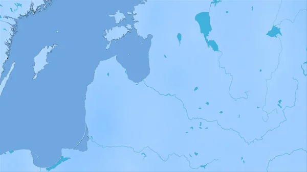 立体投影中的年降水量图上的拉脱维亚地区 栅格层的原始成分 — 图库照片