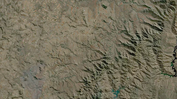 Berea Distrito Lesotho Imágenes Satélite Forma Delineada Contra Área País — Foto de Stock