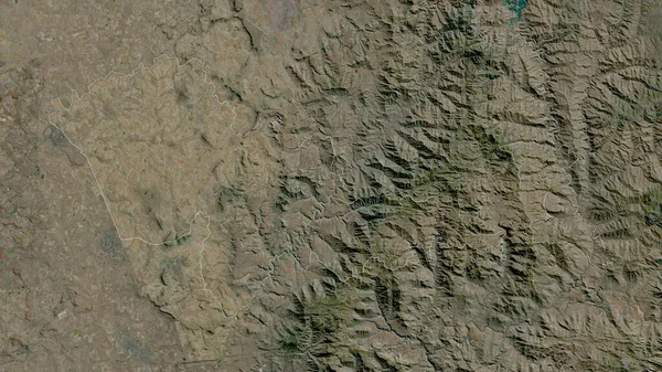 Mafeteng Okres Lesotho Satelitní Snímky Tvar Rýsoval Jeho Venkovské Ploše — Stock fotografie