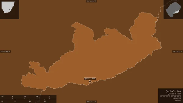 Кача Нек Район Лесото Прилаштовані Водойми Озерами Річками Форма Представлена — стокове фото