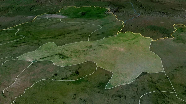 Bong Condado Liberia Zoomed Destacó Imágenes Satélite Renderizado —  Fotos de Stock