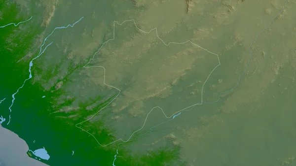 Gbapolu Kreis Liberia Farbige Shader Daten Mit Seen Und Flüssen — Stockfoto