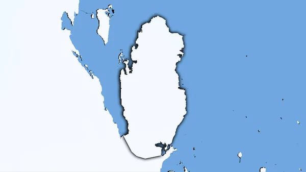 Área Qatar Mapa Anual Precipitación Proyección Estereográfica Composición Cruda Capas —  Fotos de Stock