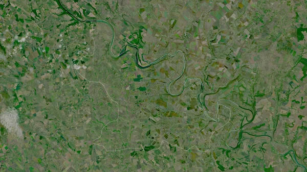 Soroca Distriktet Moldavien Satellitbilder Form Som Skisseras Mot Dess Landområde — Stockfoto