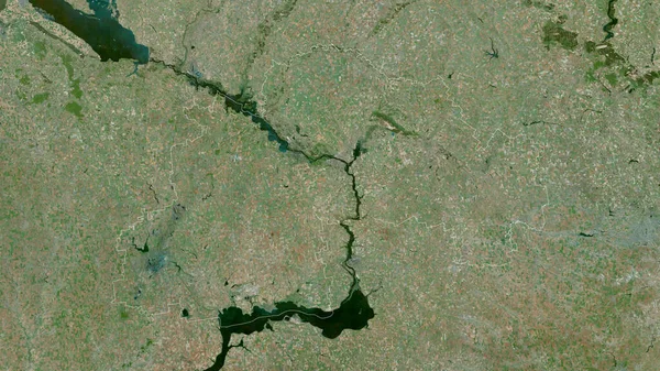 Dnipropetrovs Region Ukraine Satellite Imagery Shape Outlined Its Country Area — Stock Photo, Image