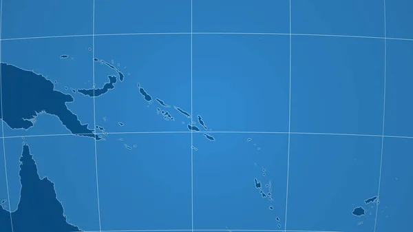 Solomon Adaları Mahalle Dış Hatları Olmayan Uzak Perspektif Sadece Şekiller — Stok fotoğraf