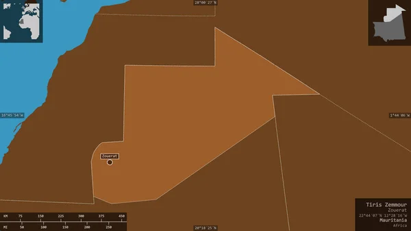 Tiris Zemmour Regionen Mauretanien Mönstrade Fasta Ämnen Med Sjöar Och — Stockfoto