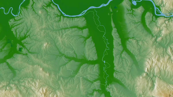 세르비아의 포두나 스키입니다 셰이더 데이터에 호수와 포함되어 있습니다 셰이프는 지역에 — 스톡 사진