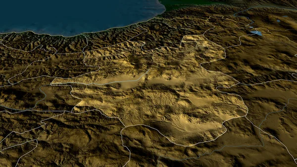 Erzurum Provincia Turquía Zoomed Destacó Características Principales Del Paisaje Físico —  Fotos de Stock