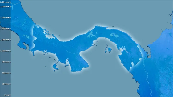 Precipitación Del Cuarto Más Húmedo Dentro Del Área Panamá Proyección —  Fotos de Stock