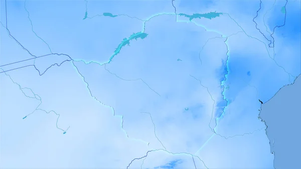 Area Dello Zimbabwe Sulla Mappa Annuale Delle Precipitazioni Nella Proiezione — Foto Stock