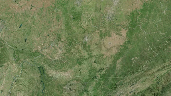 Kentucky Egyesült Államok Műholdas Képek Alakzat Körvonalazódik Ország Területén Renderelés — Stock Fotó