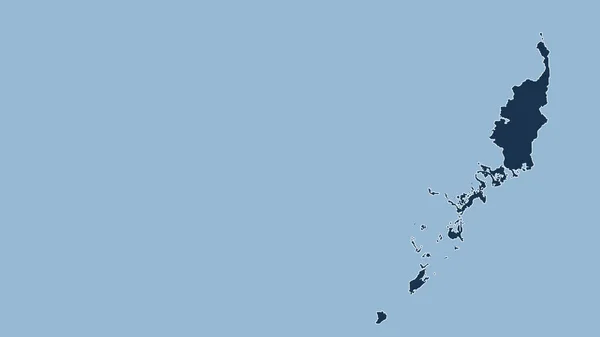 Palau Nahaufnahme Des Landes Keine Umrisse Formen Nur Land Ozeanmaske — Stockfoto