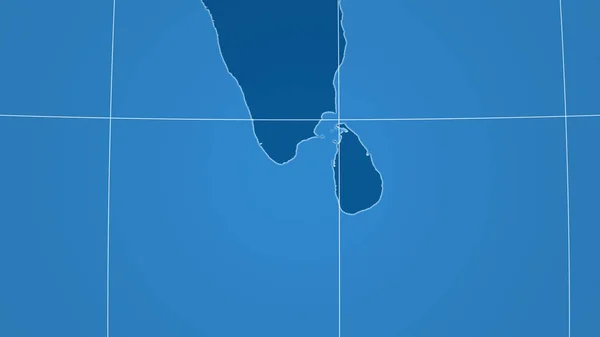 Sri Lanka Buurt Verre Perspectief Zonder Schets Alleen Vormen Land — Stockfoto