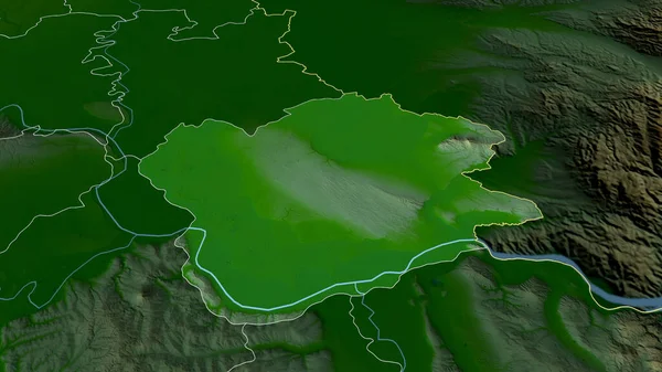 Juzno Banatski Dzielnica Serbii Powiększyła Się Podkreśliła Główne Cechy Krajobrazu — Zdjęcie stockowe