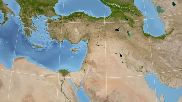 Syrië Buurt Verre Perspectief Zonder Schets Satellietbeelden — Stockfoto