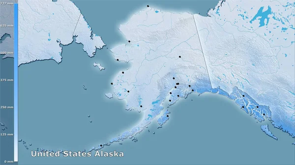 Precipitación Del Cuarto Más Seco Dentro Del Área Alaska Los — Foto de Stock