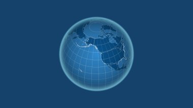 Amerika - Alaska. Mahalle - ülkenin dış hatlarıyla uzak perspektif. Sadece şekiller - kara / okyanus maskesi