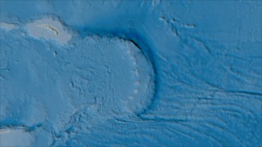 Van der Grinten I projeksiyonundaki (eğik dönüşüm) A haritası uydu üzerinde Sandviç tektonik plakasının komşuları. Ham bileşik - ana hatları yok