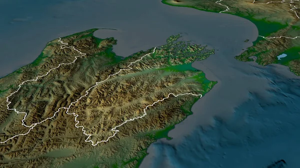 Marlborough Enhetlig Myndighet Nya Zeeland Zoomas Och Betonas Huvuddragen Det — Stockfoto