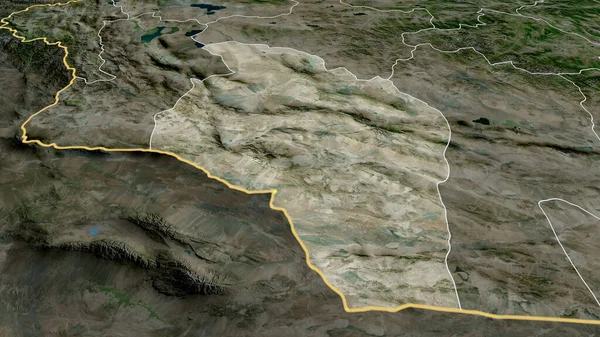Govi Altay Prowincja Mongolia Powiększyła Się Podkreśliła Zdjęcia Satelitarne Renderowanie — Zdjęcie stockowe