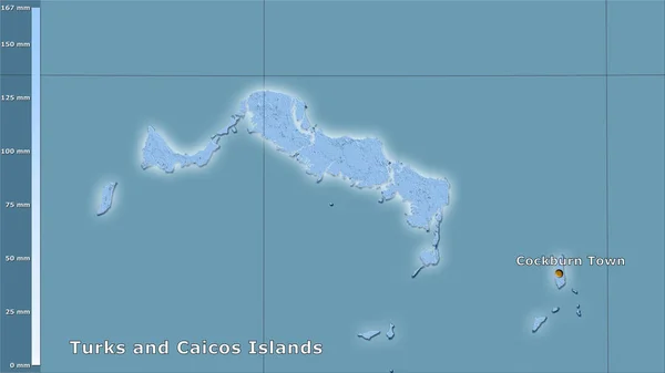 Precipitação Bairro Mais Quente Dentro Área Das Ilhas Turcas Caicos — Fotografia de Stock