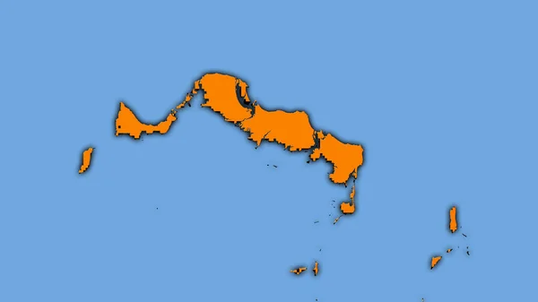 Περιοχή Νήσων Τερκς Και Κάικος Στον Ετήσιο Χάρτη Θερμοκρασίας Στην — Φωτογραφία Αρχείου