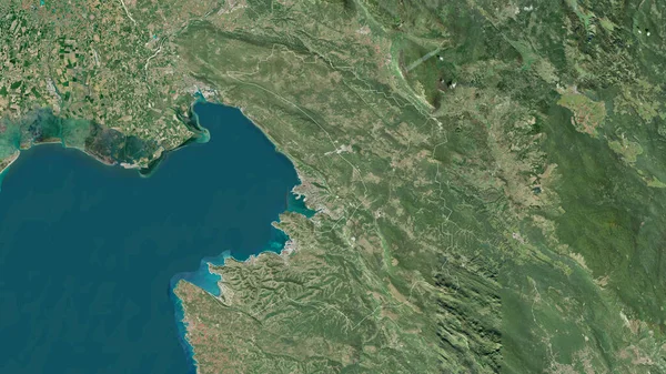 Obalno Kraska Statistische Regio Slovenië Satellietbeelden Vorm Geschetst Tegen Zijn — Stockfoto