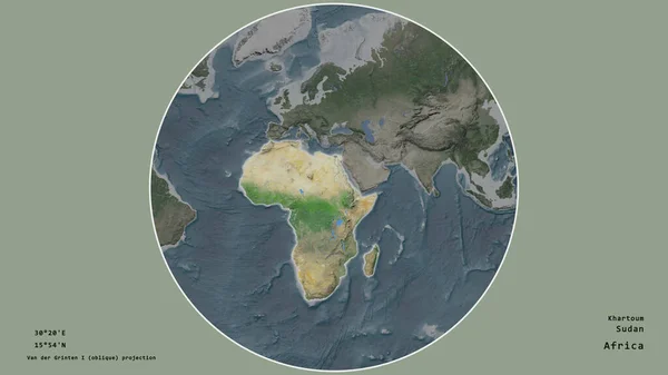 Das Gebiet Des Sudan Zentrum Des Kreises Der Seinen Kontinent — Stockfoto