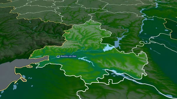 Rostov Región Rusia Acercó Destacó Con Capital Características Principales Del — Foto de Stock