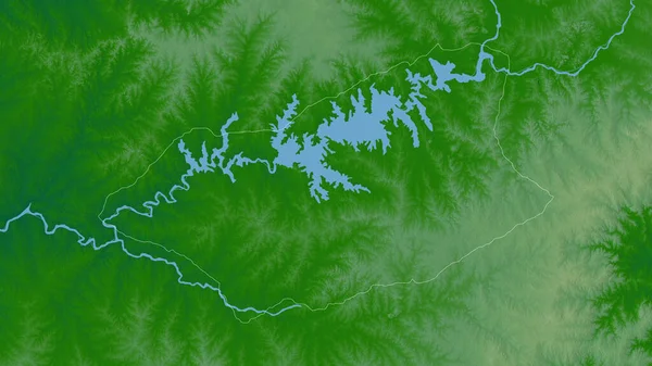 Durazno Dipartimento Dell Uruguay Dati Ombreggiatura Colorati Con Laghi Fiumi — Foto Stock