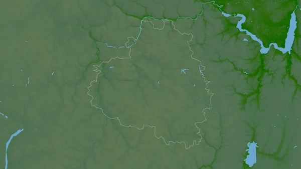 Tula Región Rusia Datos Sombreado Colores Con Lagos Ríos Forma —  Fotos de Stock