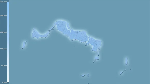 Precipitación Del Cuarto Más Frío Dentro Del Área Las Islas —  Fotos de Stock