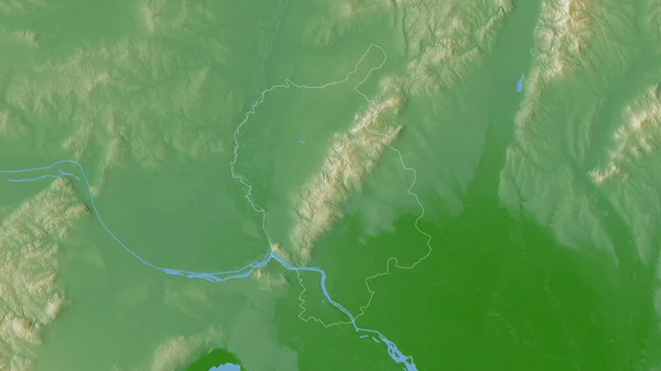 Bratislavsky Région Slovaquie Données Sombres Colorées Avec Des Lacs Des — Photo